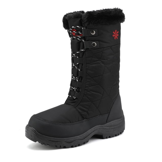 Dream Pairs Botas de nieve de invierno de media pantorrilla con forro de piel sintética para mujer GOOSE Dream Pairs GOOSE