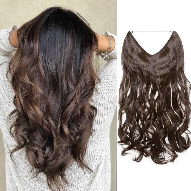 Fil Invisible dans Extensions de Cheveux Postiches Cheveux Synthétiques