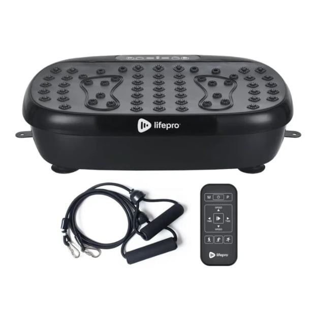 Máquina de Ejercicios con Placa Vibratoria LifePro Compacta de Cuerpo Completo y Puntos de Acupuntura Magnéticos Reacondicionada