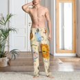 thumbnail image 2 of Sigee Animals print Men's Pajama Pants Lounge Sleep Bottoms with Elastic Waistband and Pockets-Large, 2 of 6