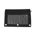 thumbnail image 3 of Pencil Pouch for 3 Ring Binder Pencil Bags with Zipper Pencil Case for Binder Large Pencil Case Pouch 3 Ring with Clear Mesh Window Double Pockets Office Supplies Assorted Color, 3 of 9