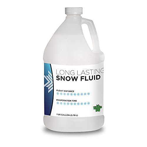 Froggy's Flakes® - LONG LASTING Snow Juice Machine Fluid by Froggy's Fog® - (75 Foot Plus Float / Drop) Slow Evaporation Formula, 1 Gallon