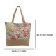 thumbnail image 2 of Bolso Hobo Elegante para Mujer Al Aire Libre Con Cierre Gran Capacidad Lino Y Algodón, 2 of 7