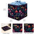 thumbnail image 3 of Mushroom Foldable Storage Bin with Handle, 10.8"x10.5"x10.6", Large Capacity, 3 of 6