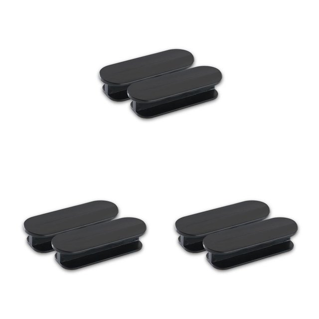 Cateissary 2 uds mango de plástico asas pulidas autoadhesivas portátiles tapa de asiento de inodoro interior organizador de armario herramientas Type1 NO1