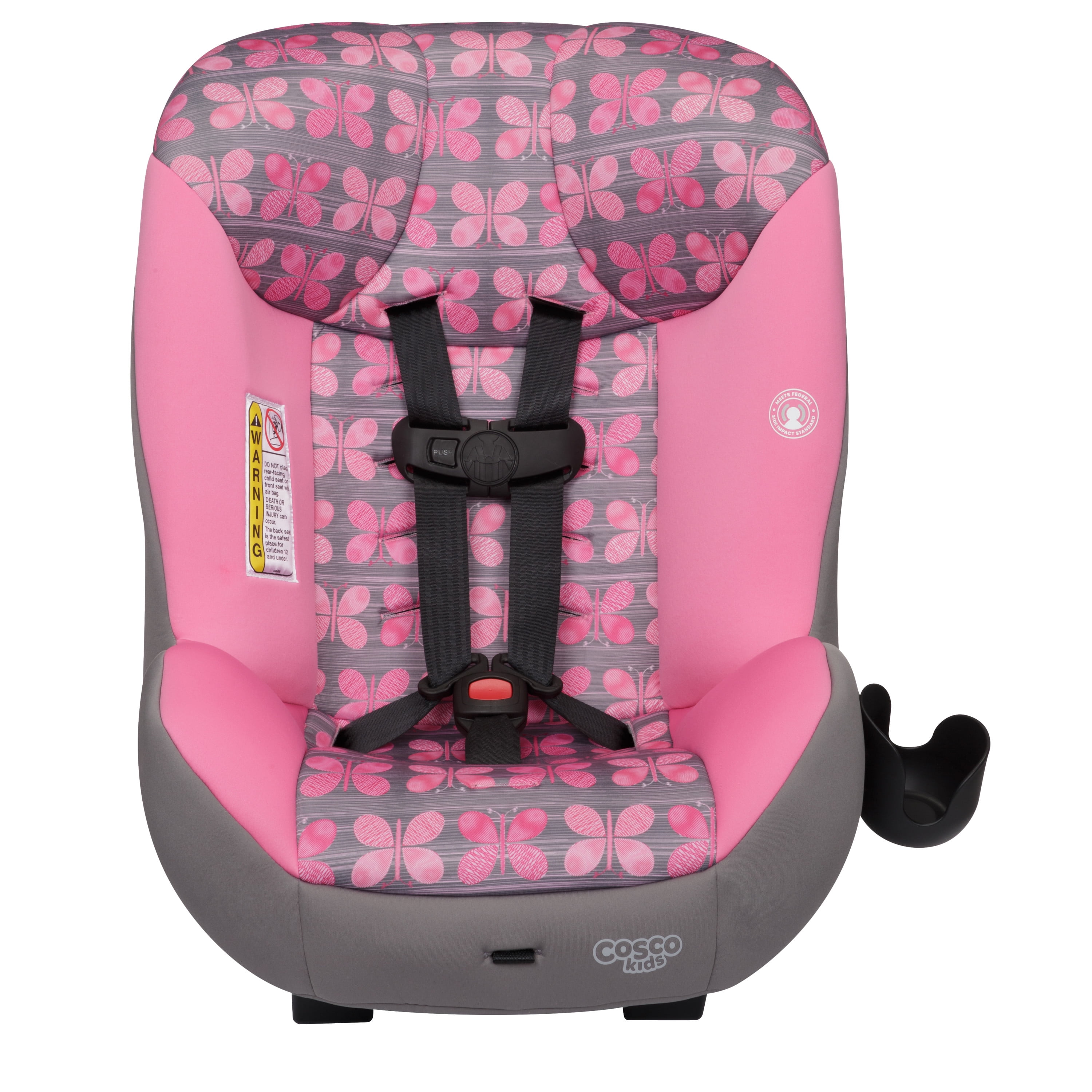 Cosco Kids Scenera Extend Infant & Toddler Convertible Car Seat, Pink Butterfly