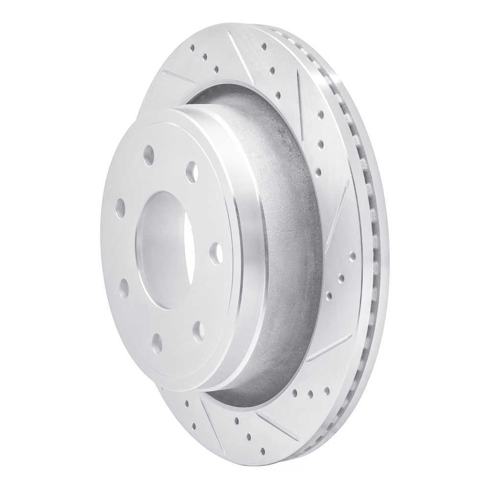 Dynamic Friction Company 631-54218R DFC Brake Rotor - Drilled And Slotted - Silver