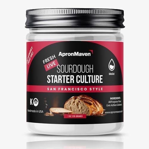 Apron Maven Sourdough Starter Culture - Chewy Tangy San Francisco Style - 1 oz