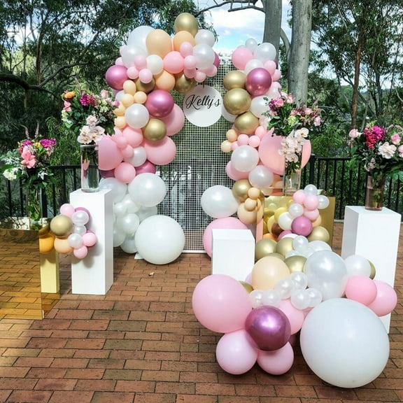 SPECOOL Pink,Peach and Rose Balloon Arch Garland Kit,Party Decoration for Birthday, Baby Shower, Bridal Shower and Weddings