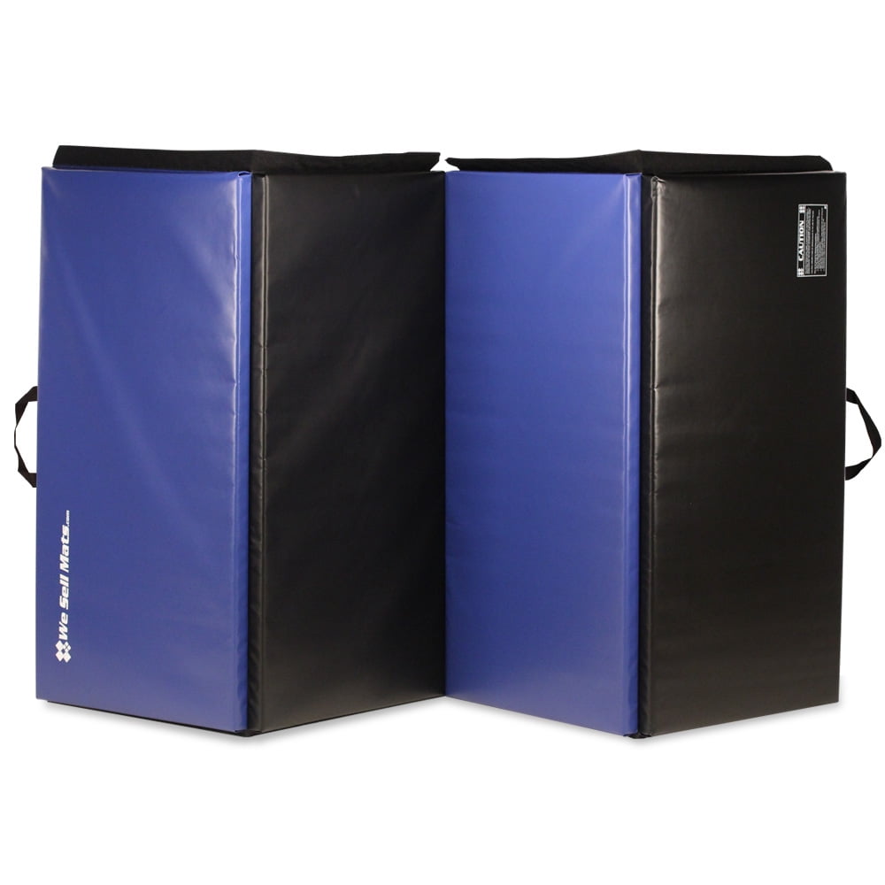 We Sell Mats Folding Personal Fitness Exercise Mat, 4' x 8' BlueBlack