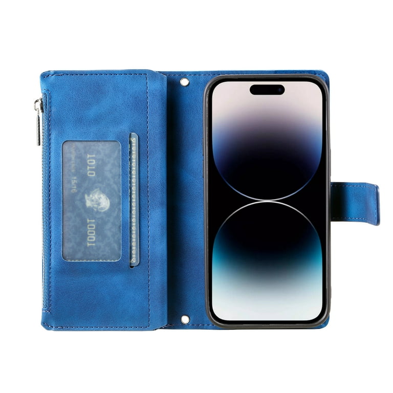 Feishell Cover for iPhone 14 Pro Max, Women Crossbody Magnetic Flip  Embossed Shoulder Strap & Credit Card Holder Phone Case with Strap PU  Leather Case