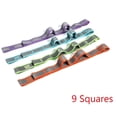 thumbnail image 3 of facefd Sangle de Tirage de Yoga Bande d'Étirement de Mise en Forme Boucle de Résistance Bleu_9 Boucles, 3 of 4