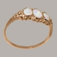 thumbnail image 3 of LBG British Made 14k Rose Gold Natural Opal Womens Anniversary Ring - 33 size options - Size 6.5, 3 of 6