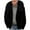 Black, variant on qolati Men's Faux Furs Hoodies Jackets Fashion Warm Thick Coat Outwear Zip Up Open Front Cardigan Overcoat Winter Coat Lightweight Snow Jacket Parka