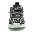 thumbnail image 4 of kkdom Boys Girls Running Walking Sneakers Shoes Comfort Lightweight Breathable Athletic Tennis White and Black 6.5 Toddler, 4 of 7