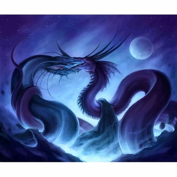 Marmont Hill "Dragon Fight" Painting Print on Canvas