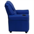 thumbnail image 3 of Bowery Hill Kids Faux Leather Recliner in Blue, 3 of 5
