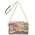 thumbnail image 2 of FORMRS Women Crossbody Purse with Chain Strap Vegan Leather Shoulder Handbag, Green Floral Wave, 2 of 7