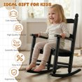 thumbnail image 4 of Ktaxon Wooden Child's Rocking Chair,Hardwood Rocker,Small Wooden Rockers for Kids Ages 3-6,for Patio Porch Outdoor & Indoor,Living Room,Bedroom,Balconies(Black), 4 of 9
