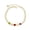Multi, variant on Kaash Custom Women's CZ Stone Fine Ankle Bracelet, 8"+2" inch Adjustable Size in Brass Mertal