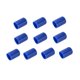 thumbnail image 2 of 10 protectores para la parte superior del taco de billar y la parte inferior de la cola. 13 mm azul, 2 of 9