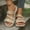 #027-Beige, variant on Wowcloth Women's Wedge Heel Sandals – Comfortable Strap Slip-On with Soft Sole & Wide Width for Fashionable Casual Wear in Spring and Summer