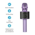 thumbnail image 3 of Core Innovations Wireless Bluetooth Karaoke Microphone with Built-in Speakers + HD Recording | Lilac, 3 of 15