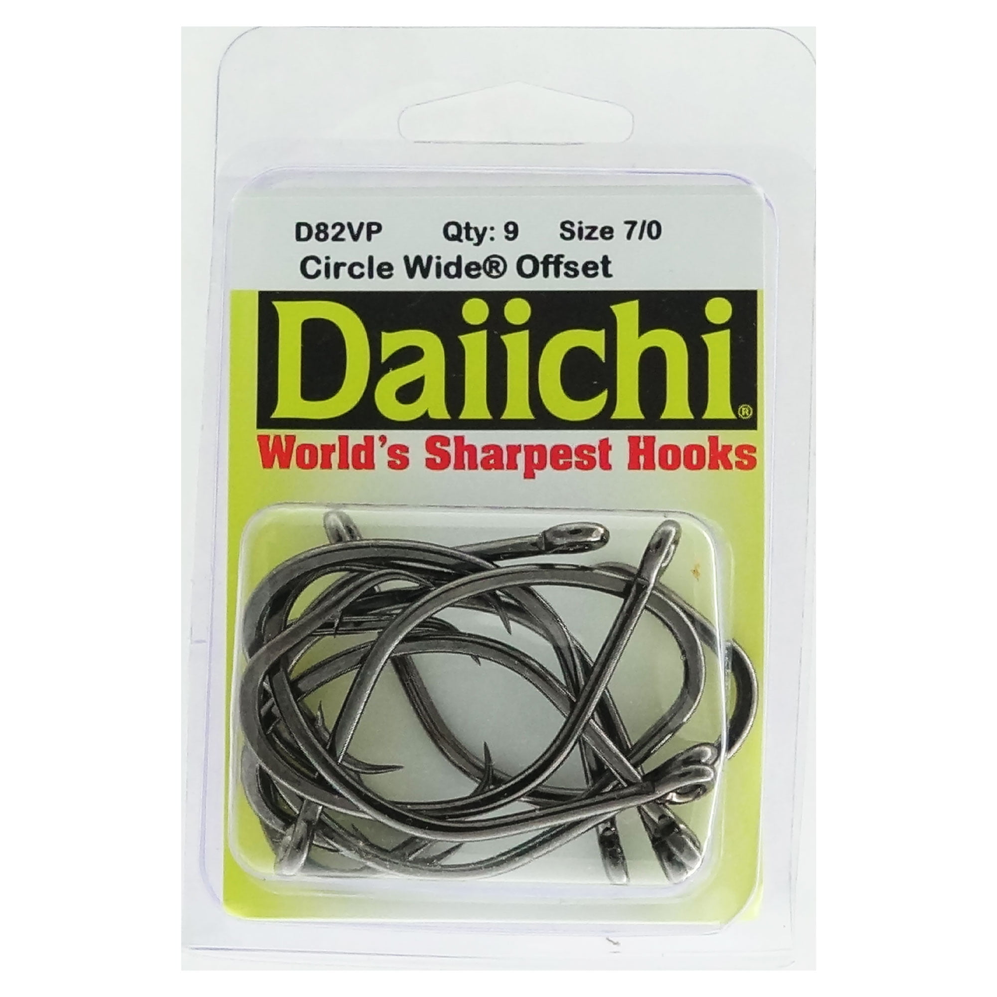 Daiichi Circle Wide Hook Black Nickel Size 7/0 11ct 