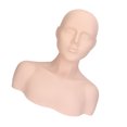 thumbnail image 1 of Makeup Mannequin Head, PVC Mannequin Head with Shoulder  for  for Eyelash Extensions, 1 of 7