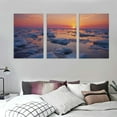 thumbnail image 3 of ONETECH Wall Art Paintings Sunrise frozen sea Beautiful winter landscape lake morning time Canvas Art Print wall Poster Artwork for living Room Bedroom Wall Decor and Home Decor 12''x16''X3 Panels, 3 of 4