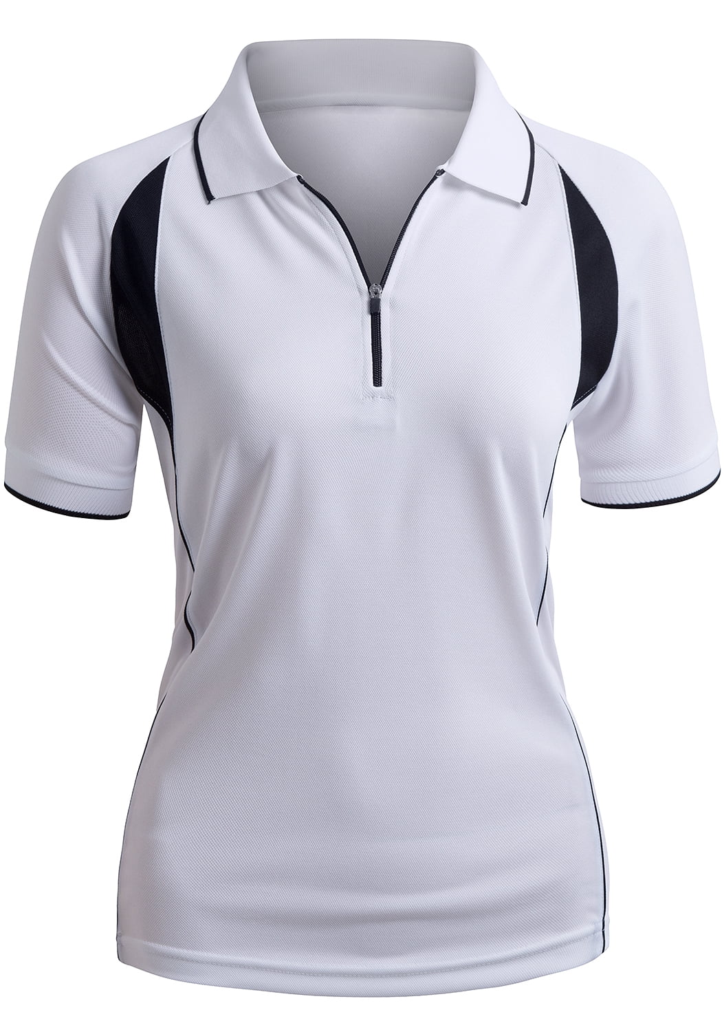 Xpril Womens Casual Coolon Polo Collar Long Sleeve T-Shirt