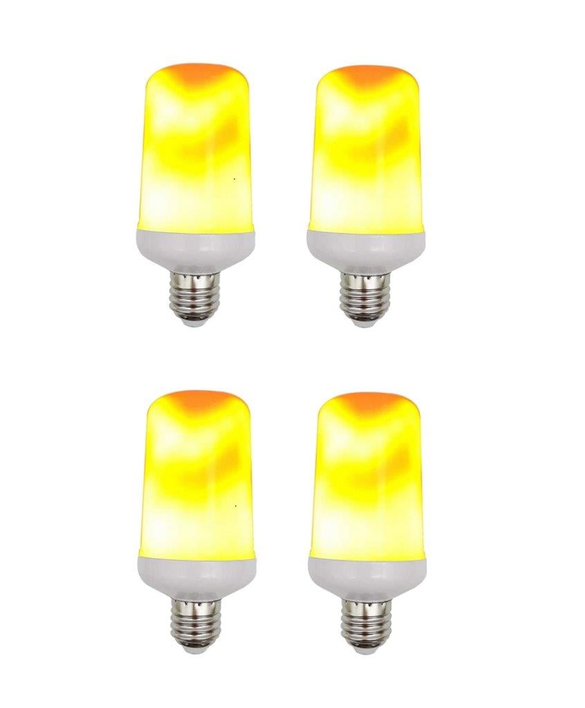 Elegantoss Pack of 4 LED Fire Flame Effect Light Bulb Realistic Flickering  Burning Flame for Christmas, Home and Garden - Walmart.com