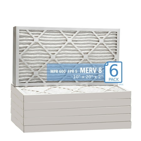 

10x20x2 Purolator Hi-E 40 Extended Surface Pleated Air Filter Mechanical MERV 8 (6 Pack)