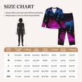 thumbnail image 4 of Sikiie Futuristic Purple Panther A、 Women's Long-Sleeve Shirt and Full-Length Bottom Pajama Set (s-xxl)-Large, 4 of 7