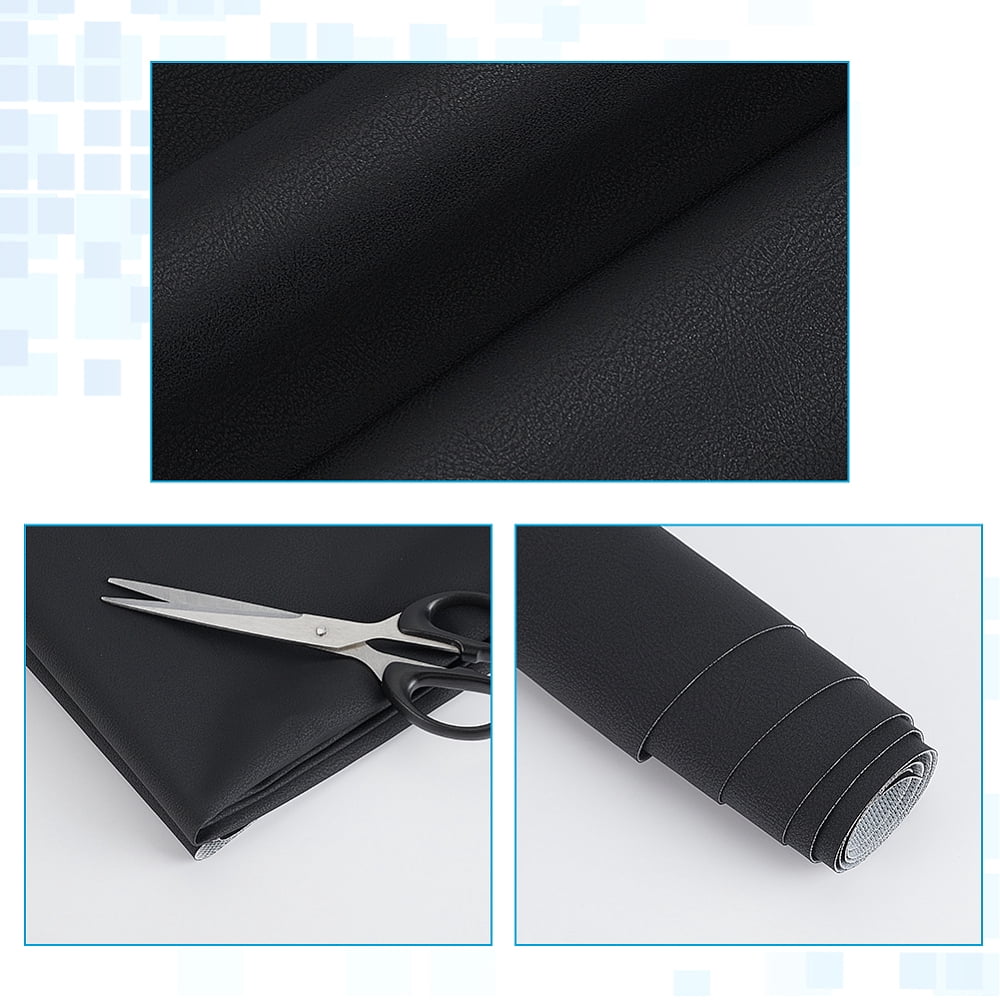1 Yard PU Leather Fabric DIY Craft Supplies Black 1500x0.7mm diy