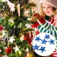 thumbnail image 4 of Decoración de estrellas de plástico Injueey 6 piezas para árbol de Navidad interior dorado plateado rojo Azul rosa rojo, 4 of 6