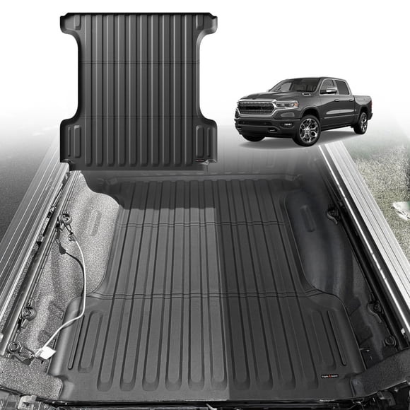 Alfombrilla de cama para camión, triple Aliners, compatible con Dodge Ram 1500 de 5 pies y 7 pulgadas