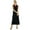 Black, variant on Bimba Women Black A-Line Maxi Dress Sleeveless Casual Boho Chic Clothing