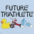 thumbnail image 2 of CafePress - Future Triathlete Baby Light Bodysuit - Baby Light Bodysuit, Size Newborn - 24 Months, 2 of 4