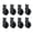 Black, variant on JJYY 2Pcs/4Pcs/8Pcs Self Adhesive Hooks Cat Pattern Storage Holder: Cute and Functional Wall Hanger for Bathroom and Kitchen - Stick-On Hooks for Hanging Clothes, Towels, Keys, and More