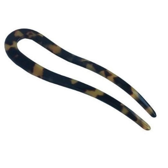 French Amie Sleek Handmade Tokyo Large Cellulose Acetate Chignon U Hair Pin