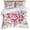 Pink, variant on 3 Piece Watercolor Pink Floral Duvet Cover Set Twin Size,Microfiber Comforter/Quilt Cover with Corner Ties and 2 Pillowcases,Spring Romantic Roses Butterfly All Season Bedding with Zipper Closure