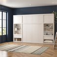 thumbnail image 3 of Atlin Designs Contemporary Full Wall Bed Cabinet Bundle in Ivory Oak, 3 of 16