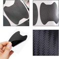thumbnail image 3 of 4pcs Fibre de Carbone Texturé Voiture Universelle Poignée de Porte Autocollant de Protection contre les Rayures, 3 of 5