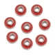 thumbnail image 2 of 8x Rodamientos de monopatín ABEC 11 Precision 608 2RS con espacios y arandelas de para longboard, , patines, ruedas rojo, 2 of 8