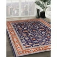 thumbnail image 2 of Ahgly Company Indoor Rectangle Mid-Century Modern Purple Lily Purple Oriental Area Rugs, 8' x 10', 2 of 6