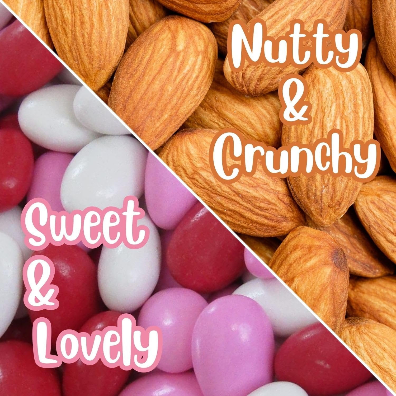 Red Pink & White Jordan Almonds Mix by It's Delish, 3.5 LBS Jumbo Container  Valentines and Mothers Day Girl Theme Bulk Party Favors Almond Nut Coated in Sweet Hard Candy Shell - Vegan & Kosher