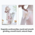 thumbnail image 3 of Wobythan Creative Flower Vase Handmade Resin Vase Butterfly Girl Sculpture Statue Vase Ornaments for Home Decor, Gray, 3 of 8