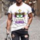 thumbnail image 2 of Camisetas de Manga Corta para Hombre Imprimir Deportes de Manga Corta Cuello Redondo Blusa Algodón Poliéster, Nueva Moda Casual Camiseta para Hombres, 2 of 5