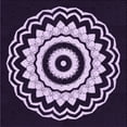 thumbnail image 1 of Ahgly Tapis d'Intérieur Lavable en Machine Carré Transitionnel Violet Profond, 7 Pieds Carré, 1 of 7